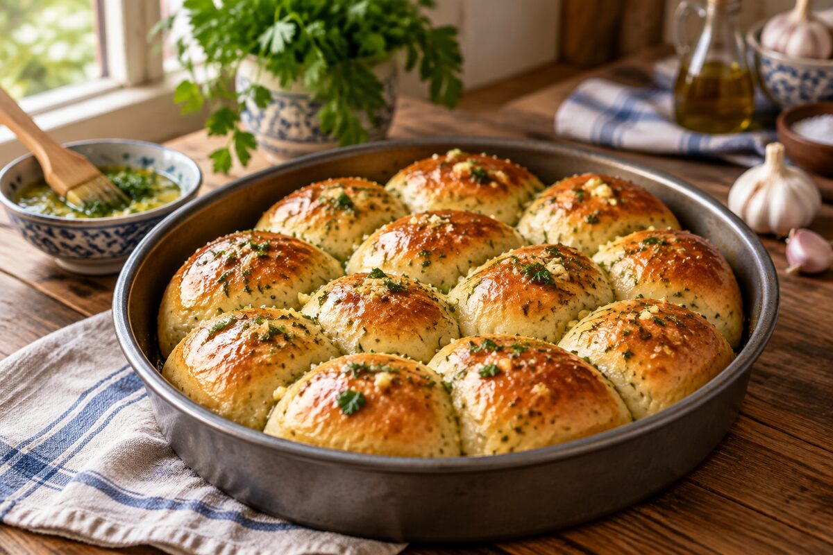 לחמניות שום רכות